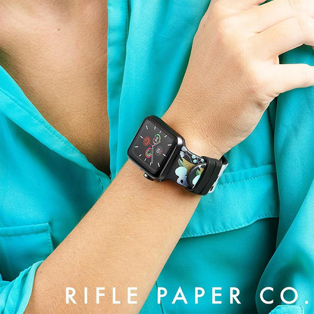 Rifle Paper Band - Bracelet pour Apple Watch 38/40/41 mm (Garden Party Blue)