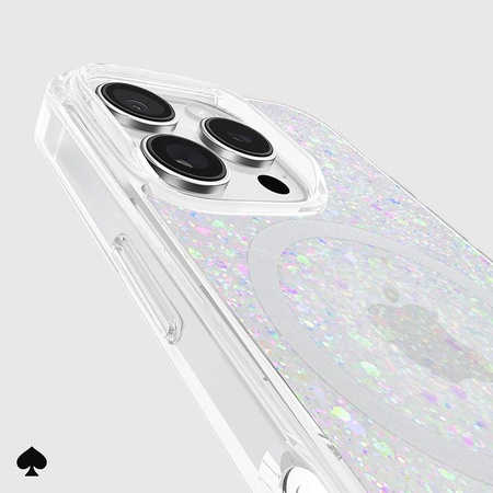 Kate Spade New York étui protecteur MagSafe pour iPhone 16 Pro (Chunky Glitter)