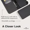 Coach Folio Signature C Case - 2-in-1-Hülle mit Flip-Cover iPhone 15 Pro (Anthrazit)